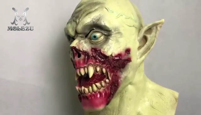 MOLEZU Vampire Mask Zombie Head Mask for Adult, Scary Horror